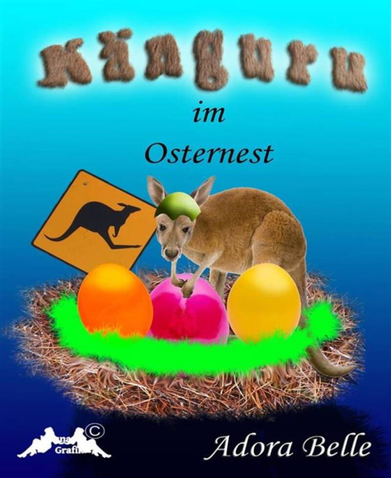 Känguru im Osternest
