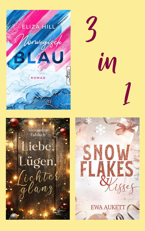 Winterroman-Bundle: Norwegisch Blau, Snowflakes and Kisses & Liebe, Lügen, Lichterglanz