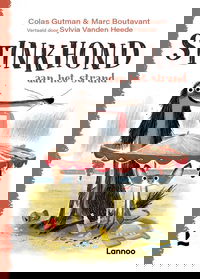 Stinkhond aan het strand