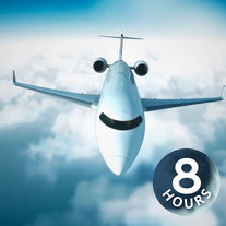 Witte ruis voor het slapen van privéjet | Vliegtuiggeluid (8 uur)