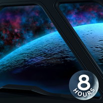 Ruimtegeluiden voor het slapen of studeren | Witte ruis met ruimteschipsfeer (8 uur)