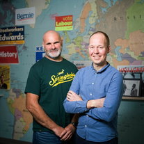 De schrijvers aan het woord (Maarten van Heems en Alex Klusman)