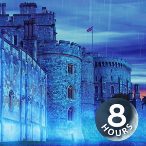 Regengeluid voor slapen | Witte ruis van kasteel in regenstorm (8 uur) | Val in slaap en blijf doorslapen