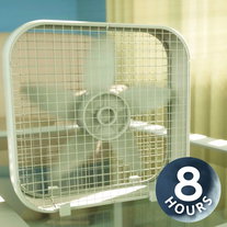 Witte ruis met slaapgeluiden van boxventilator | Val in slaap en slaap de hele nacht door (8 uur)