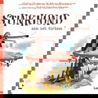 Stinkhond aan het strand