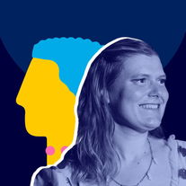 Het Portret van cabaretier Marije Bruinsma